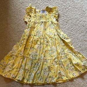 Yellow dress with flowers